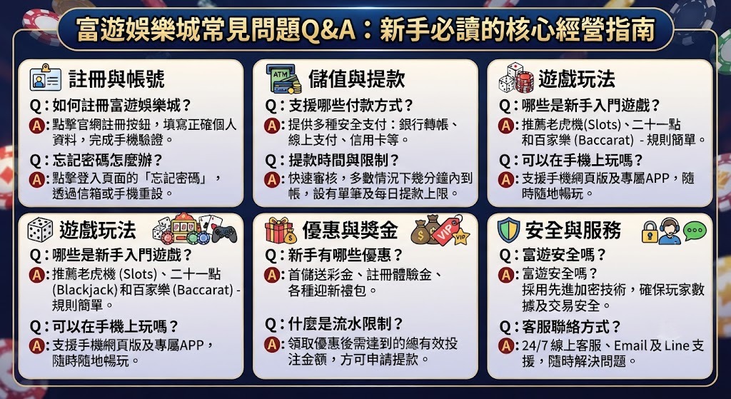 搞懂富遊娛樂城核心玩法！立即查看新手必讀 Q&A